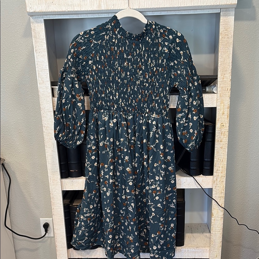 Floral Midi Dress Longsleeve